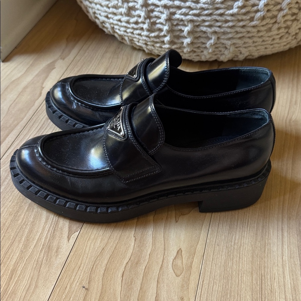 Prada Leather Loafers - Picture 3 of 10